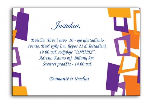 Nebrangūs šventiniai kvietimai, šventinė atributika.