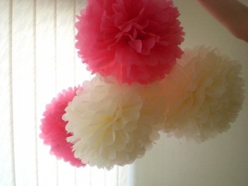 Pom poms burbulų gaminimas ir kitos dekoracijos, skirtos šventės 