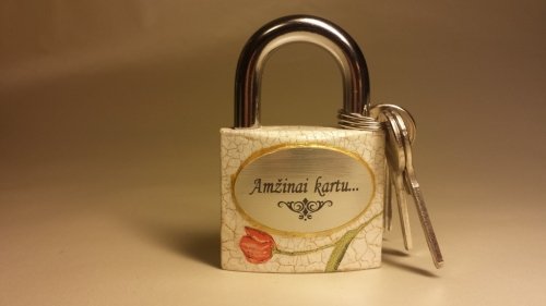 Vestuvinės spynos, dėžutės, padėkliukai, kvietimai