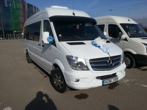 Mikroautobuso Mercedes Benz Sprinter nuoma su vairuotoju.
18+1